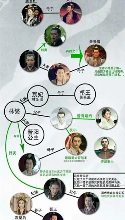 图分析琅琊榜人物关系表解密梅长苏身边错综复杂的人物关系