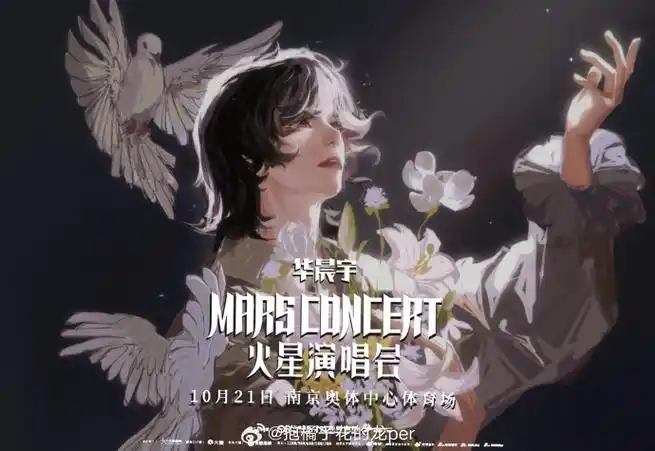 为华晨宇演唱会南京站手绘海报##一起来看演唱会