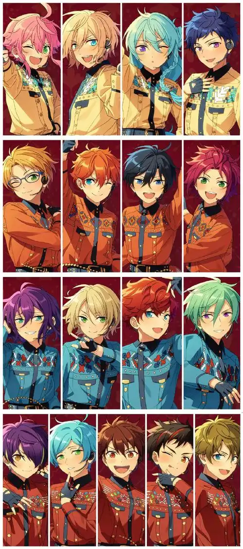 大合照p1所有人p2345按事务所分配#偶像梦幻祭##偶像梦幻祭2