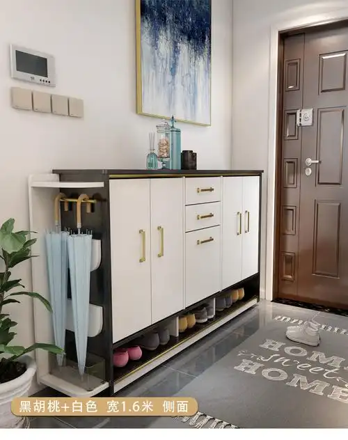 亿易邦预售鞋柜中式入户鞋柜家用大容量门口外面过道楼梯玄关门厅1米