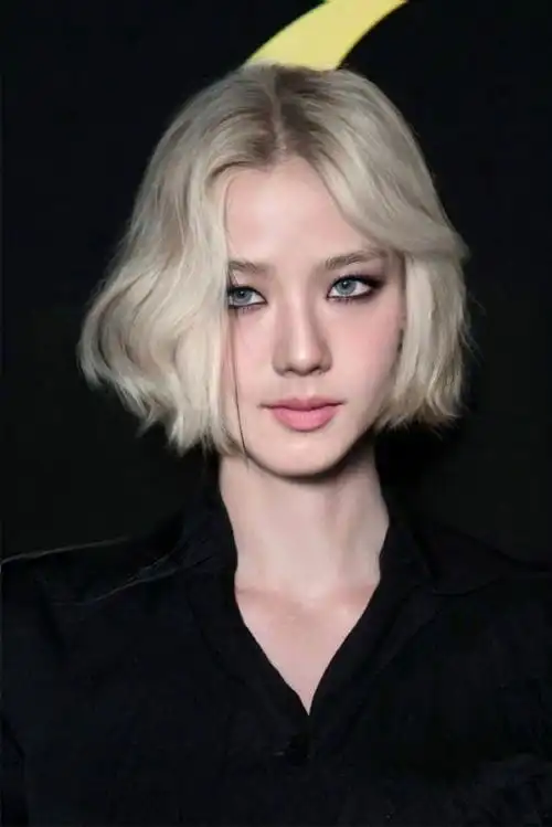 粉丝p的白金短发金智秀##如果金智秀是白金短发