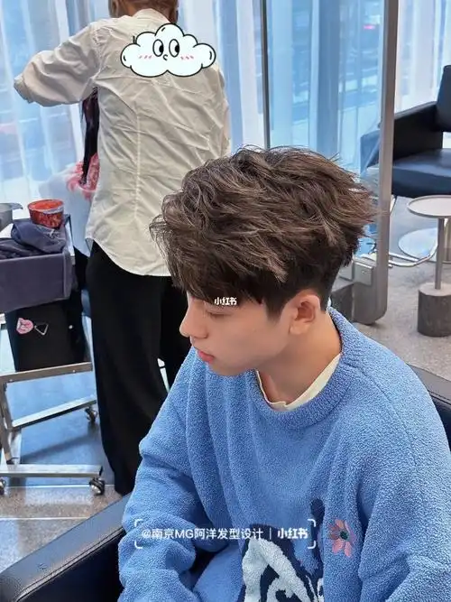 男生发型哪里好 南京剪男士发型9999男生凌乱微分发型真的太帅了!