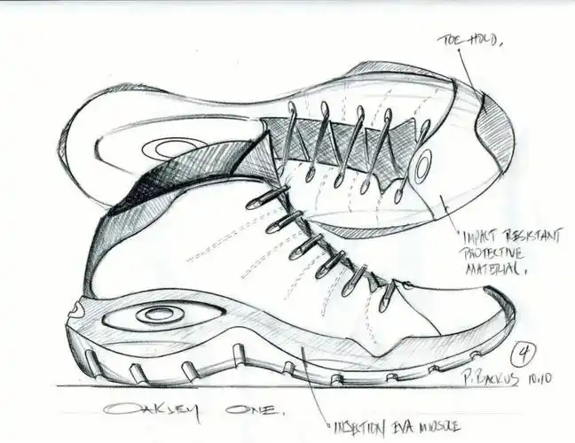 近期较热oakley千禧年鞋类草图赏析