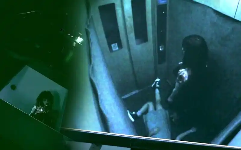 恐怖片电梯恐怖事件被电梯活活压死这种死法有点肝颤阿飘回魂来此报仇