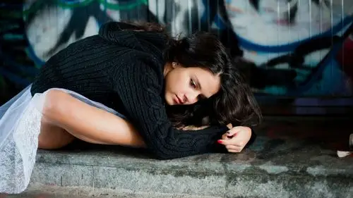 壁纸 女孩,芭蕾舞演员,黑色毛衣 1920x1200 hd 高清壁纸, 图片, 照片