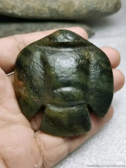 红山文化玉枭,,玉质好,包浆沁色入骨,,,高古玉器红山玉器红山