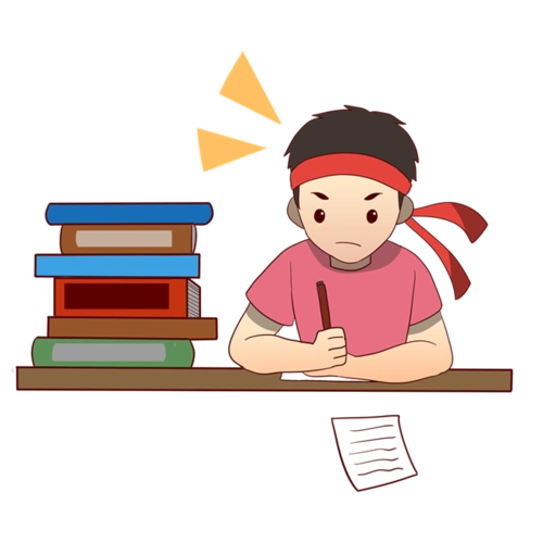 努力学习人物图片