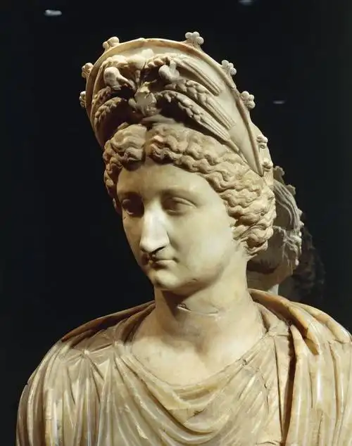 雕塑,长袍,雕像,头饰,大理石,古罗马,人体,摄影,美术工艺,头部,发型