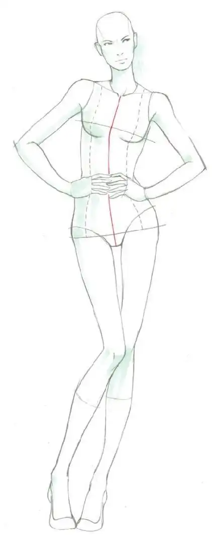 时装画中人体的平衡与动态