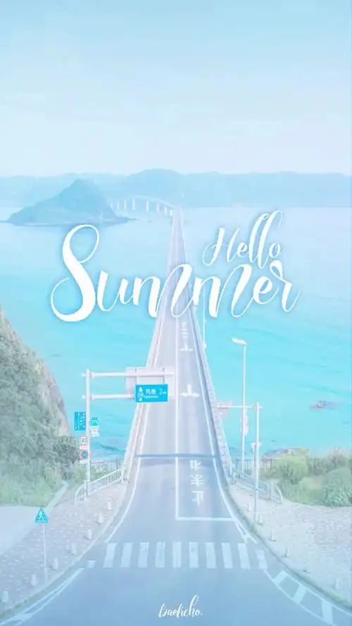 夏天summer文字素材高清手机壁纸