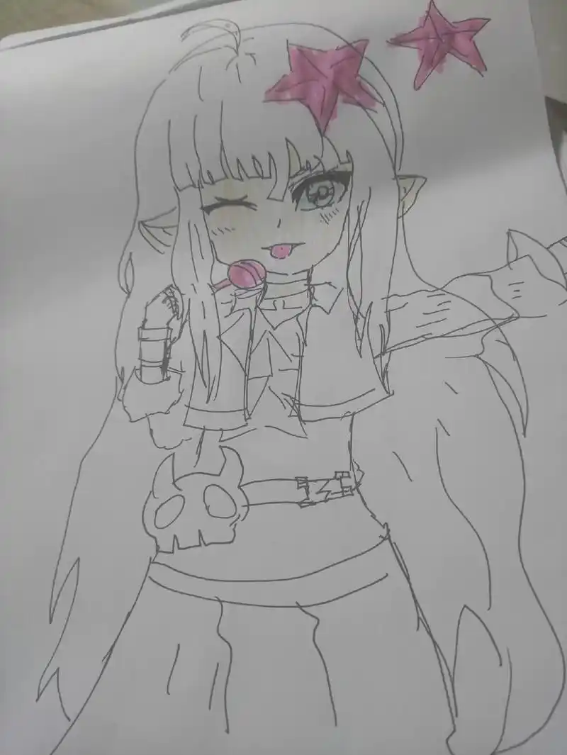 凹凸世界手绘.不太好看#凹凸世界 #秋 #凯莉 #安莉洁 # - 抖音