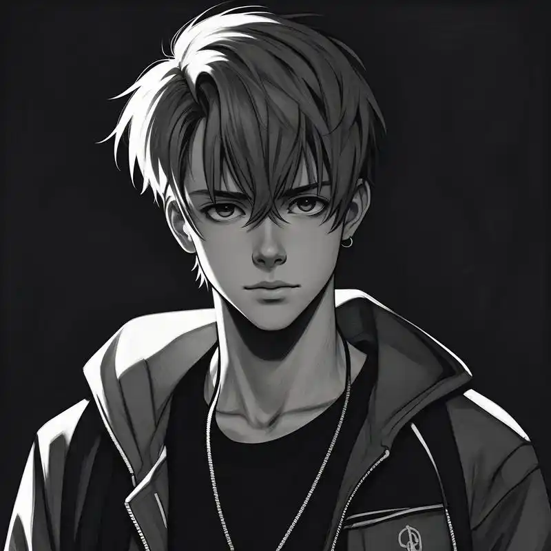 男生头像 痞帅黑白写真 92