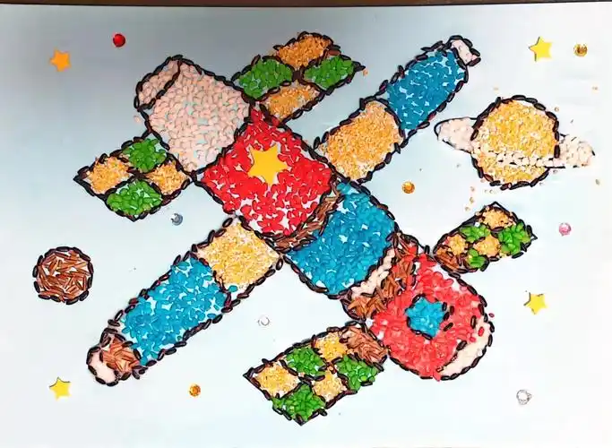 三年级美术丨上册丨有趣的拼图学生作品