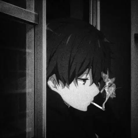 动漫头像:男生叼烟头像别太得意忘形了混蛋