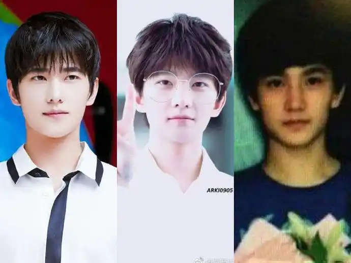 杨洋不同时期对比照 5a级景区的帅气始终不变