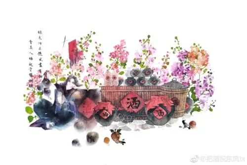 古风胶带拼贴,来自微博,作者见水印 - 堆糖,美图壁纸兴趣社区