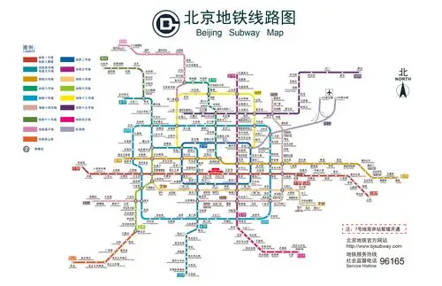 北京地铁线路图,北京轨道交通线路图