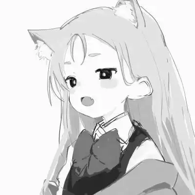 动漫女生头像黑白漫画图片