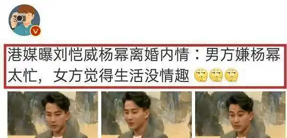 原创港媒曝光杨幂刘恺威离婚内情男方需要温暖陪伴女方嫌对方不浪漫