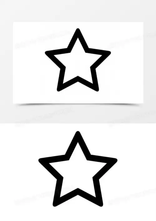 空心五角星的符号下载_png格式_熊猫办公