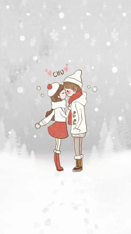 可爱卡通温馨情侣图片