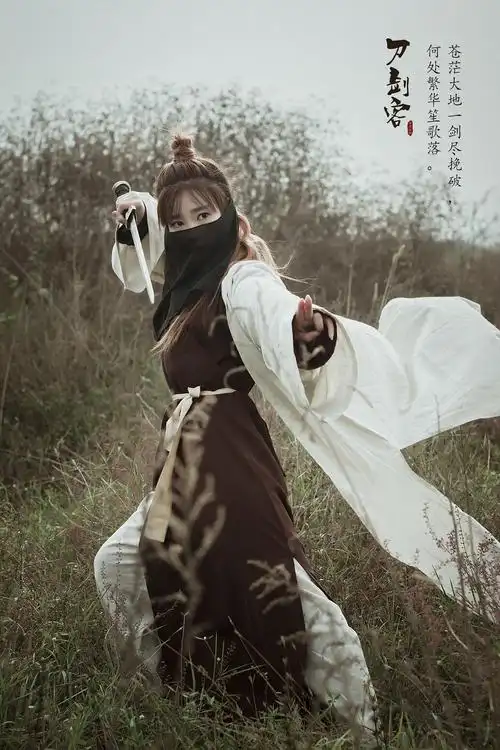 刀剑客安靖语娜人像古风侠女摄影