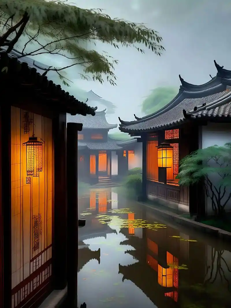 江南水乡风景 #国风古韵 #静谧时光 #江南水乡美如画 #烟 - 抖音