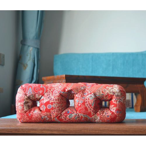 中间大洞枕头传统手艺多孔耳枕玲珑枕不压耳朵枕荞麦皮颈椎枕花睡神