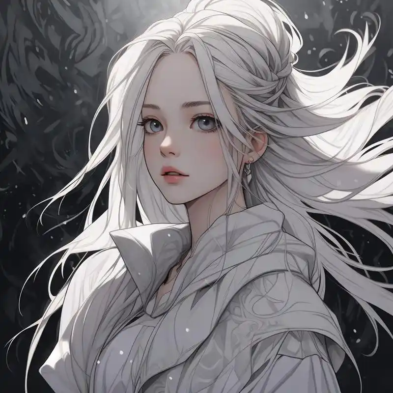 95高冷漫画女神头像9815