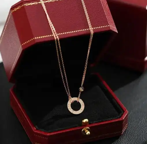 卡地亚love小饼项链