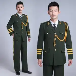 军装海军制服套装男升旗手国旗班仪仗队演出服军鼓军乐队服装女