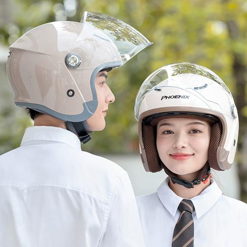 通用半盔冬季全盔安全帽摩托车头盔电动车认证成人男女四季