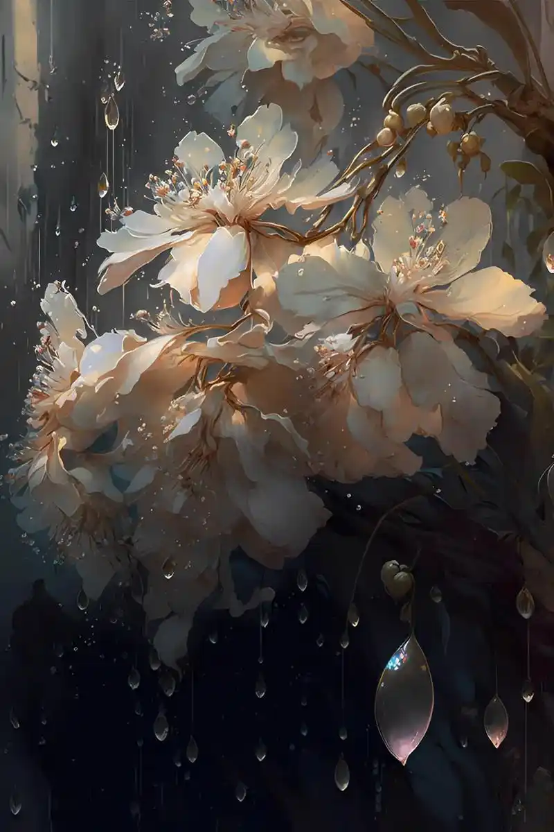 古风——【海棠花未眠】海棠花未眠#ai #海棠花 #壁纸  - 抖音