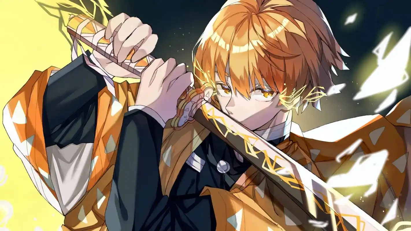 一刀帅一季的男人#鬼灭之刃 #动漫 #壁纸 #我妻善逸 - 抖音