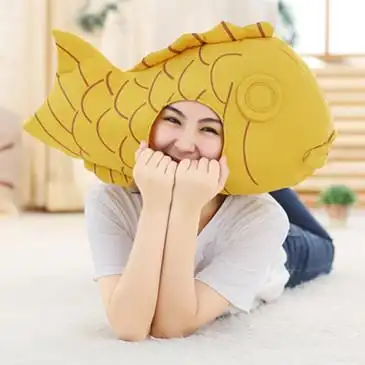 金钟仁 鲷鱼烧头套 现货石原里美 螃蟹头套拍毕业结婚照道具