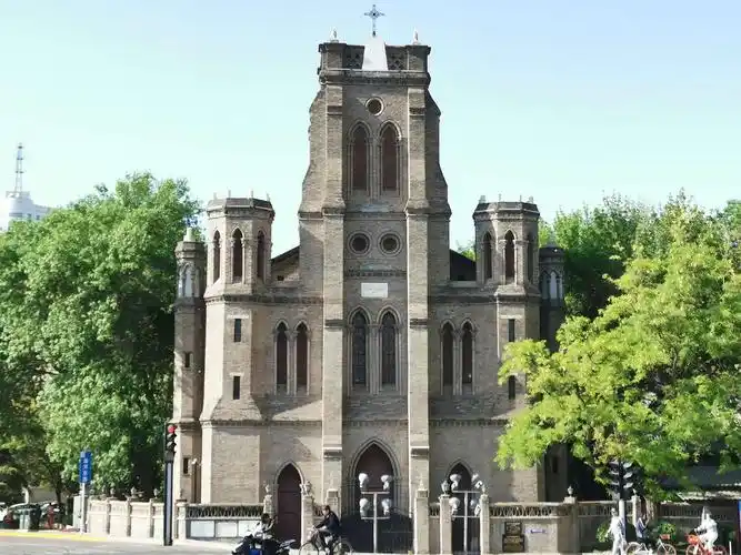 其它 张玉的美篇 望海楼教堂座落在海河狮子林桥边,于 1869年建成,这