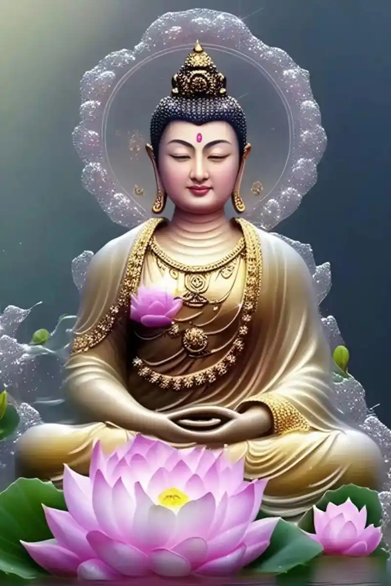 看见大千世界# 《ai佛》  佛光普照世界大千,善行天下孝顺为先.