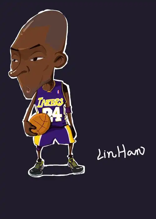 临摹我的偶像科比|插画|插画习作|linhhhhhhhhhh - 原创作品 - 站酷 (