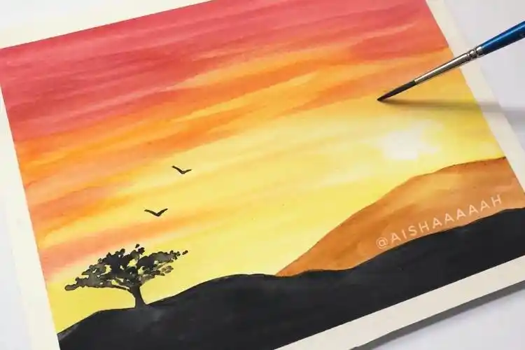 水彩画入门风景水彩画入门的基础画教程风景