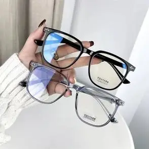 时尚大框显瘦防蓝光防辐射男士平光镜网红同款tr90近视眼镜架女
