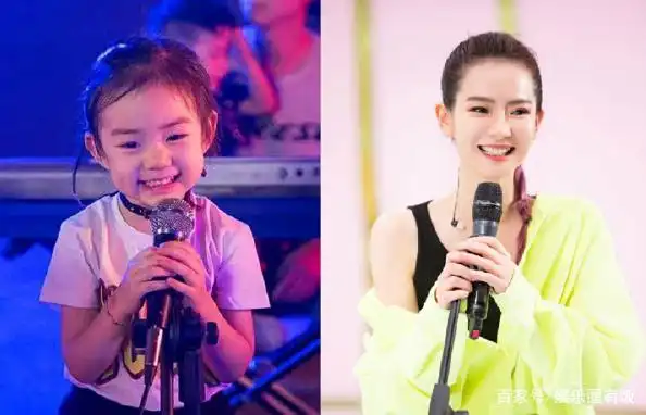 还有相似的对比图,"迷你版的戚薇"lucky越看越喜欢.