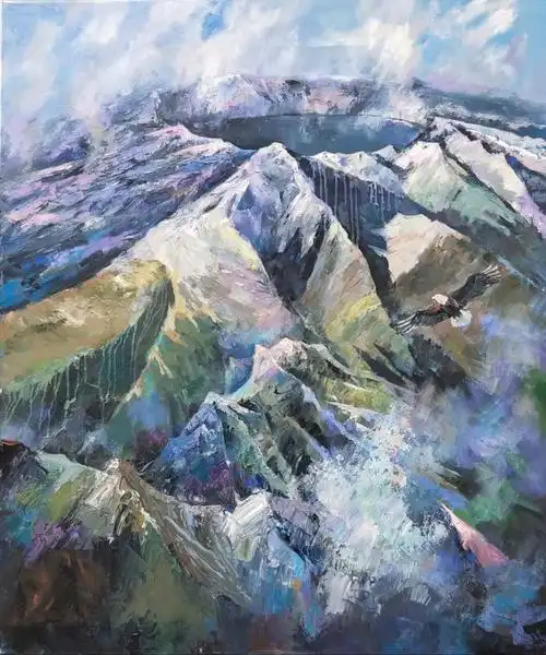 《长白山》100x120cm