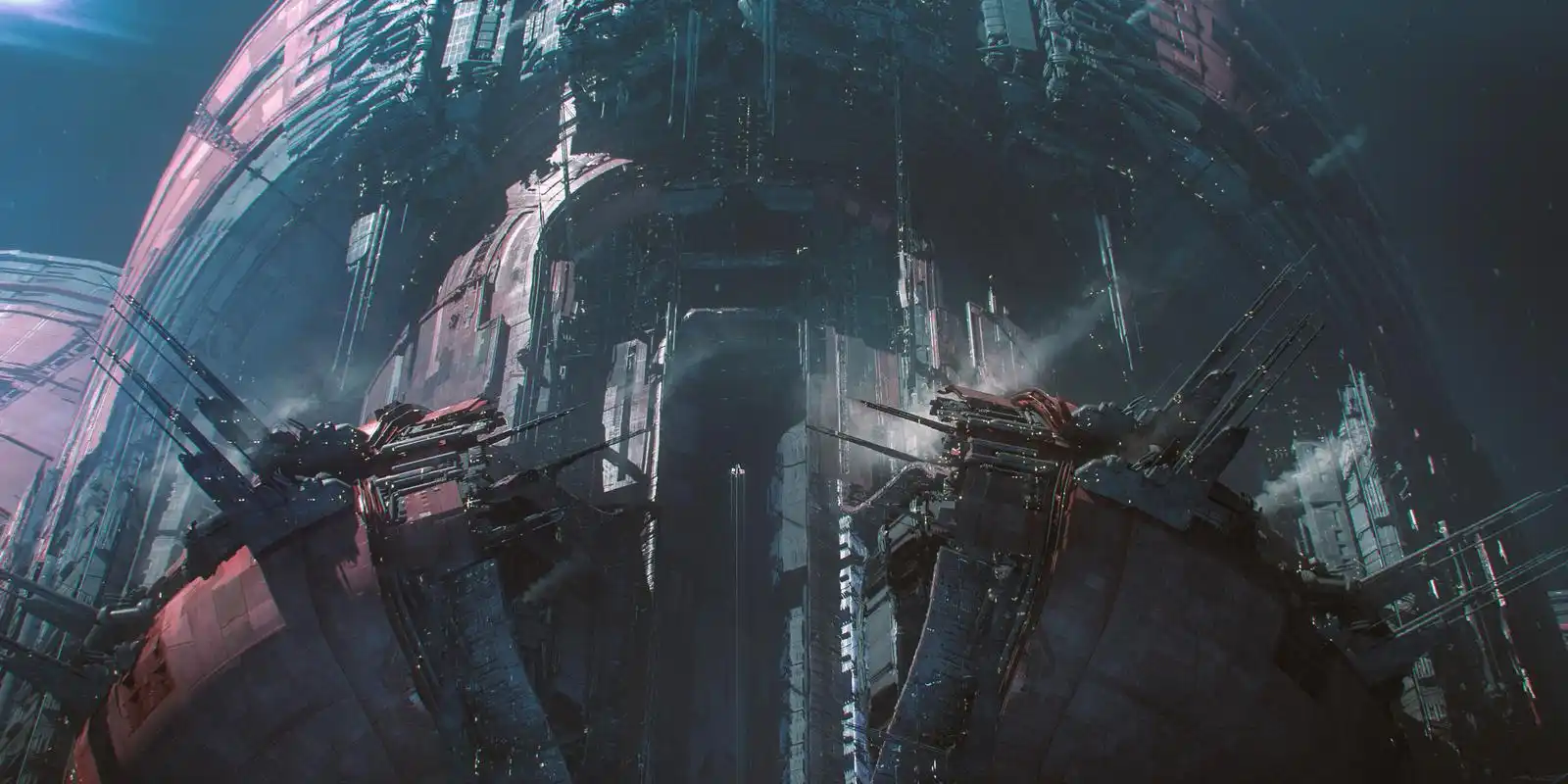 一组脑洞大开的科幻场景插画作品!相当有视觉震撼力