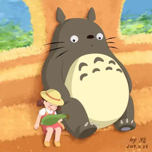 龙猫|插画|创作习作|黯暮蝉_原创作品-站酷zcool