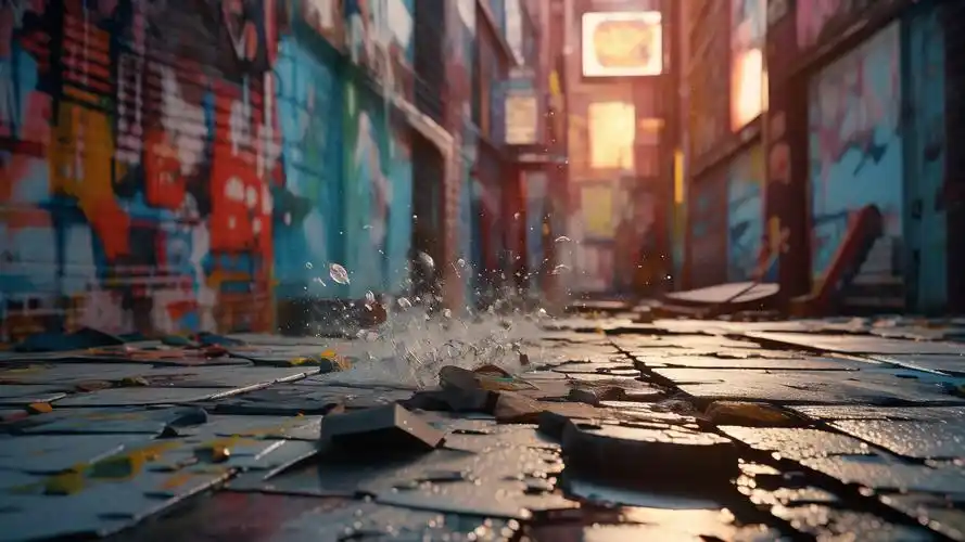 嘻哈背景图大放送,街头涂鸦与霓虹灯✨