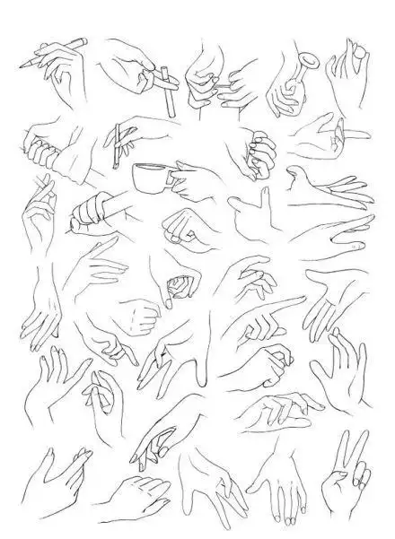 各种动漫亲密接触姿势各种手势参考自己收藏转需吧