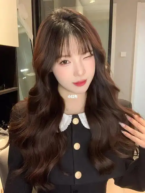 永远心水卷发空气刘海