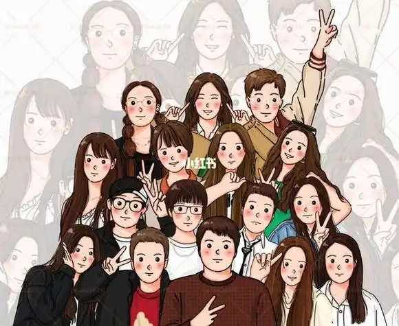 客稿头像合成集体照头像组合