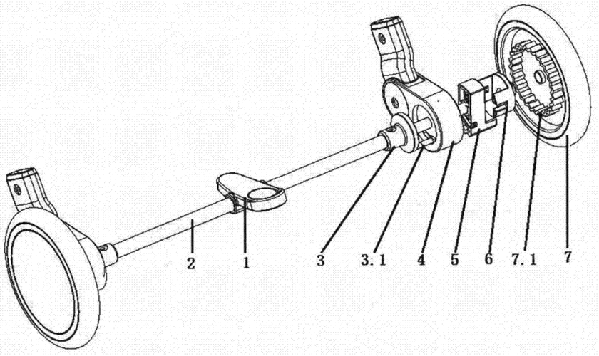 一种婴儿推车的刹车结构的制作方法