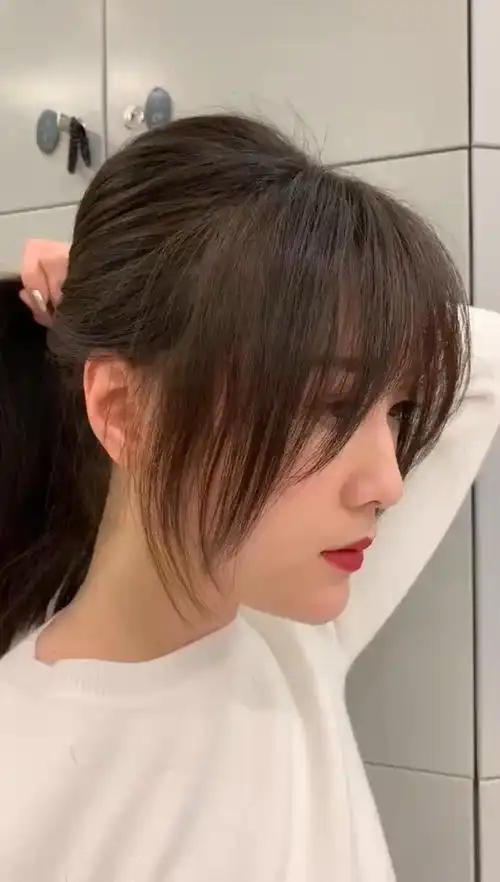 懒人福利,修容刘海,法式刘海,高级发色 修容刘海,建议高额头的朋友们